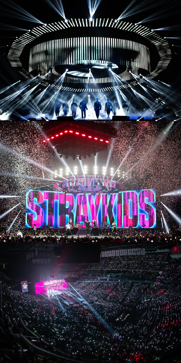 스트레이키즈 미국 뉴어크 콘서트 현장 포토 [사진=JYP엔터테인먼트]