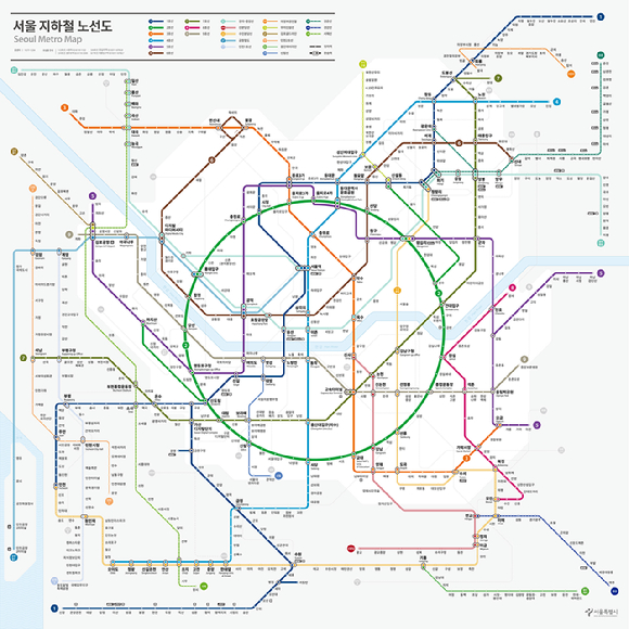 서울 지하철 최종 노선도. [사진=서울시 제공]