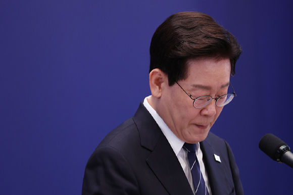 이재명 대통령이 18일 청와대 영빈관에서 열린 기자회견에서 발언하고 있다. 2026.9.18 [사진=연합뉴스]