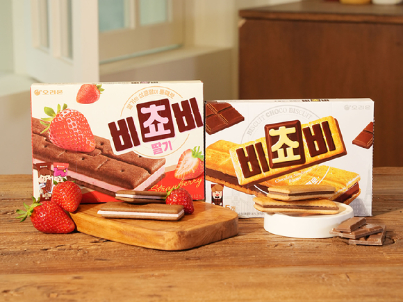 오리온 비쵸비 제품 2종. [사진=오리온]