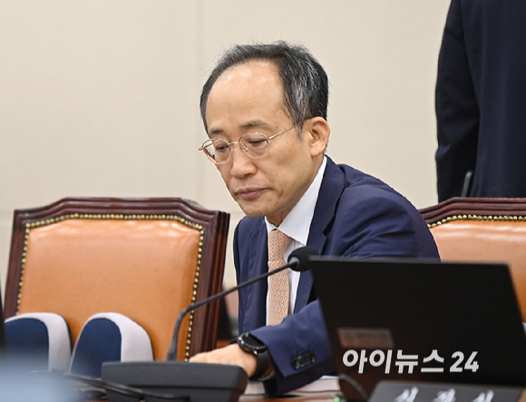 추경호 국민의힘 의원이 5일 서울 여의도 국회에서 열린 인사청문회에서 참석하고 있다. [사진=곽영래 기자]