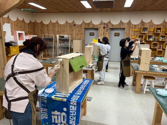 목공체험교실 [사진=목재문화진흥원]