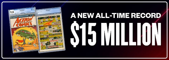 219억원에 팔린 '슈퍼맨' 코믹스 초판본 [사진=코믹커넥트 홈페이지]