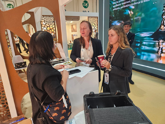 IUCN 세계보전포럼에서 전시부스를 운영하고 있다. [사진=한국수목원정원관리원]