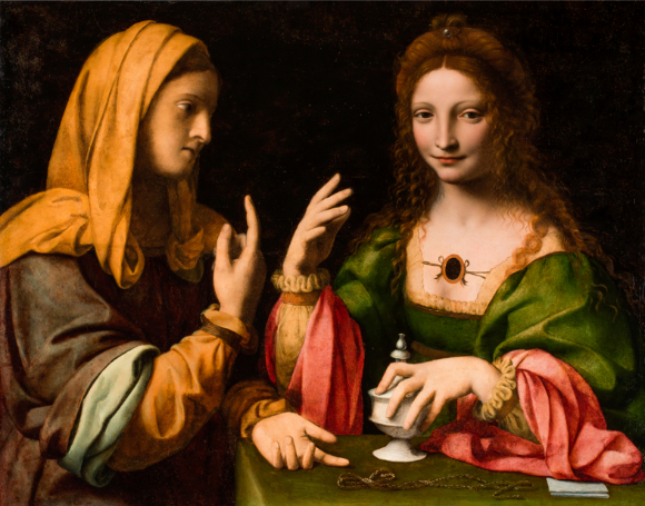 베르나르디노 루이니, '막달라 마리아의 회심', 패널에 유채, 1520년경, 64.77 cm x 82.55 cm, 샌디에이고 미술관 &copy; The San Diego Museum of Art [사진=&copy; Gaudium Associates Ltd/가우디움어소시에이츠 제공]