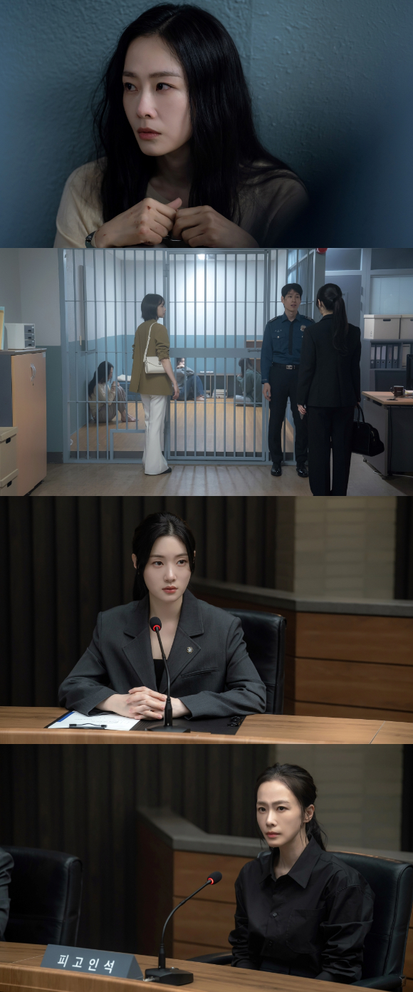 홍수현이 '에스콰이어' 송무팀 의뢰인으로 깜짝 등장해 정채연과 호흡한다. [사진=㈜비에이엔터테인먼트, SLL, 스튜디오S]