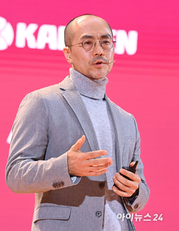 정소영 엔비디아코리아 대표가 11일 서울 강남구 코엑스에서 열린 세미콘 코리아 2026에서 기조 연설을 하고 있다. [사진=곽영래 기자]