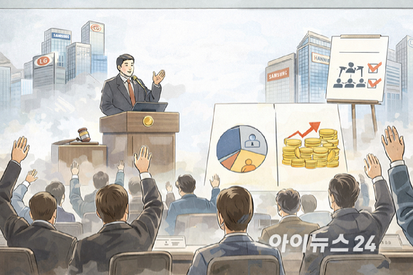 국내 주요 상장사 200여 곳의 정기 주주총회가 16~20일 열린다. [사진=챗GPT]