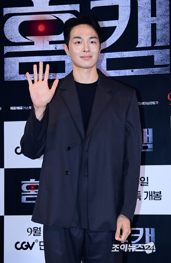 배우 권혁이 26일 오후 서울 CGV 용산아이파크몰에서 열린 영화 '홈캠' (감독 오세호) 언론시사회에 참석하고 있다. [사진=정소희 기자]