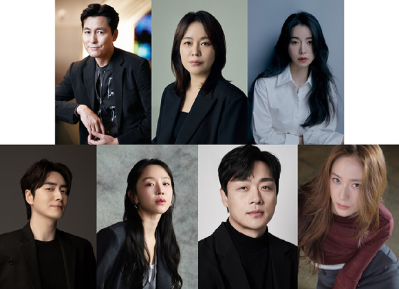 정우성, 김금순, 임지연, 이준혁, 신혜선, 김영성, 정수정 [사진=플러스엠 엔터테인먼트, 사람엔터테인먼트, 아티스트컴퍼니, 에이스팩토리, 매니지먼트 시선, UL엔터테인먼트, 비스츠앤네이티브스]