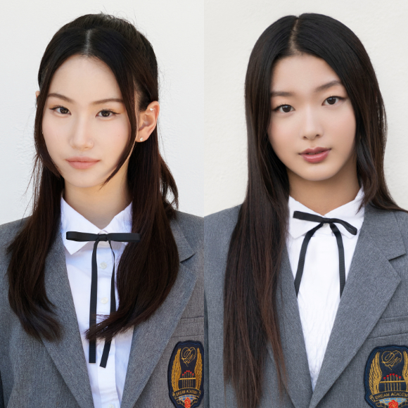 하이브 x 게펜 레코드의 걸그룹 오디션 프로젝트 '더 데뷔: 드림아카데미(The Debut: Dream Academy)'에 참여하는 한국인 연습생 나영과 윤채. [사진=하이브]