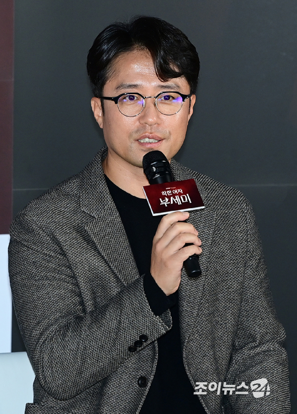배우 전여빈과 진영이 22일 오후 서울 CGV 영등포에서 열린 지니 TV 오리지널 '착한 여자 부세미' 제작발표회에 참석하고 있다. [사진=정소희 기자]