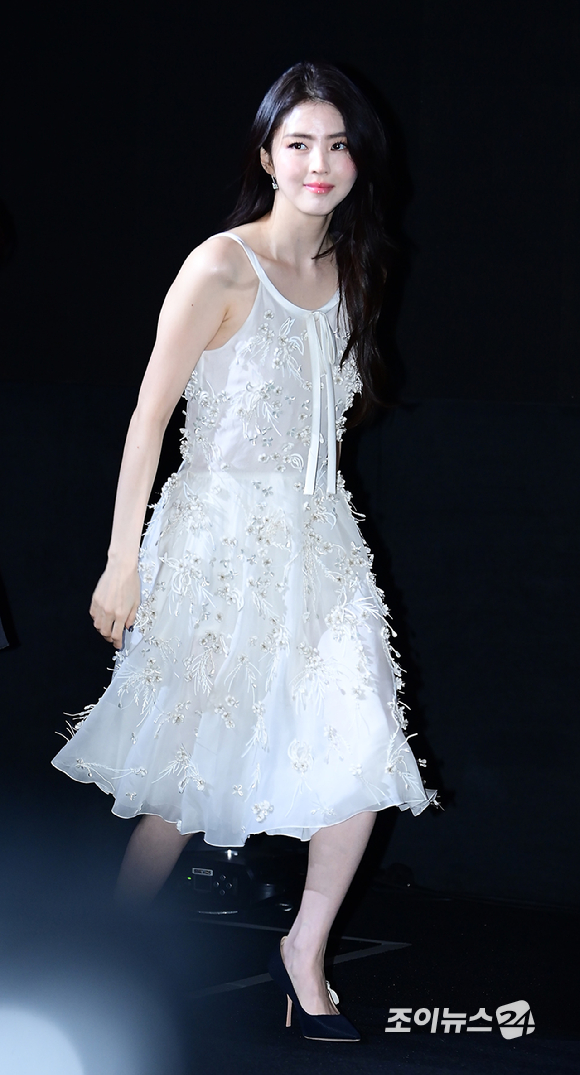 배우 한소희가 16일 오후 서울 강남구 삼성동 코엑스 메가박스에서 열린 영화 '프로젝트 Y'(감독 이환) 제작보고회에 참석하고 있다. [사진=정소희 기자]