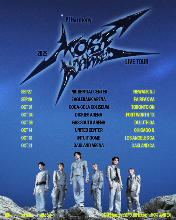 피원하모니 '2025 P1Harmony LIVE TOUR 'P1ustage H : MOST WANTED'(플러스테이지 에이치 : 모스트 원티드) IN NORTH AMERICA'' [사진=FNC엔터테인먼트]