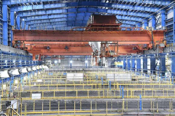 포스코퓨처엠 포항 인조흑연 음극재 공장 생산라인 모습 [사진=포스코퓨처엠]