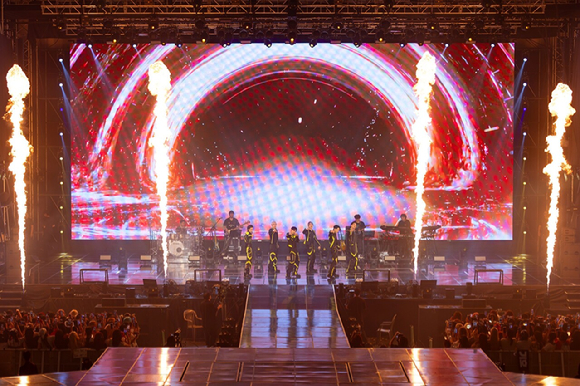 그룹 피원하모니(P1Harmony, 기호 테오 지웅 인탁 소울 종섭)가 '2025 P1Harmony LIVE TOUR 'P1ustage H : MOST WANTED'(플러스테이지 에이치 : 모스트 원티드) IN SEOUL'을 개최하고 팬들을 만나고 있다. [사진=FNC엔터테인먼트]