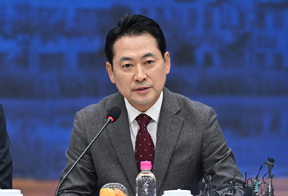 국민의힘 장동혁 대표가 3일 경북 안동시 경북도청에서 열린 대구·경북 지역민생 예산정책협의회에 참석해 발언하고 있다. 2025.11.3 [사진=연합뉴스]