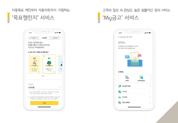 KB마이데이터 서비스 중 하나인 'My금고' 사용 모습. [사진=KB국민은행]
