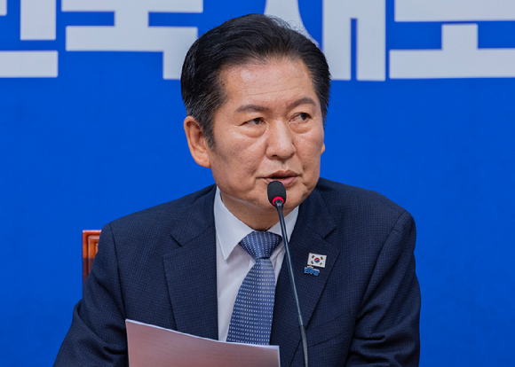더불어민주당 정청래 대표가 15일 국회에서 열린 최고위원회의에서 발언하고 있다. 2025.9.15 [사진=연합뉴스]