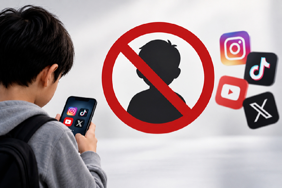 챗GPT 생성 기능을 통해 만든 미성년자 소셜미디어 제한 관련 이미지.