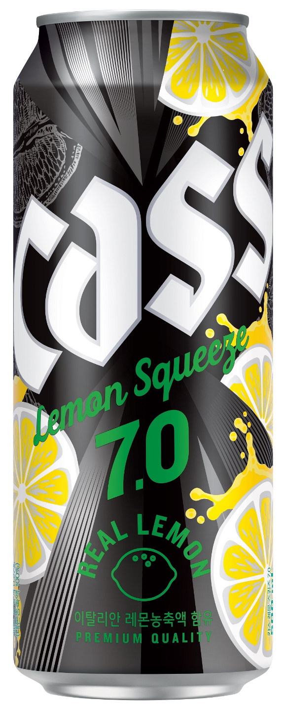 카스 레몬 스퀴즈 7.0. [사진=오비맥주]