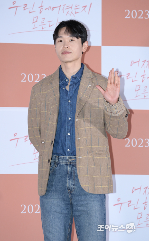 배우 강길우가 1일 오후 서울 CGV 용산아이파크몰에서 열린 영화 '어쩌면 우린 헤어졌는지 모른다'(감독 형슬우) 언론시사회에 참석하고 있다. [사진=정소희 기자]