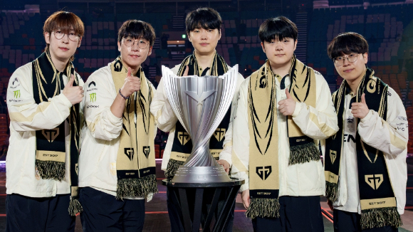 2026 우리은행 LCK 결승전에서 우승을 차지한 젠지. [사진=라이엇게임즈]