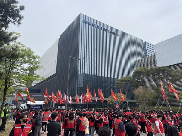 삼성바이오로직스 노동조합의 파업을 하루 앞둔 30일 인천 연수구 삼성바이오로직스 공장에 적막감이 흐르고 있다. 2026.4.30 [사진=연합뉴스]