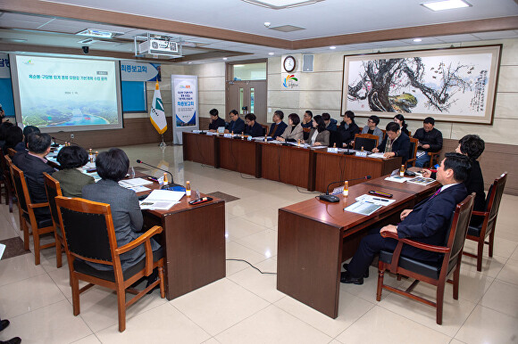 ‘옥순봉·구담봉 퇴계 풍류 유람길 기본계획’ 최종보고회가 16일 제천시청에서 열렸다. [사진=제천시]