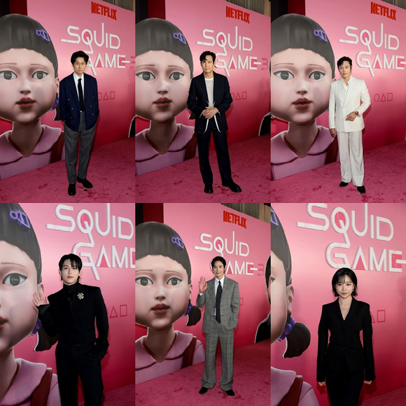 '오징어 게임' 시즌3 황동혁 감독과 배우들이 뉴욕 프리미어 이벤트를 통해 전 세계 팬들과 만나고 있다. [사진=넷플릭스]