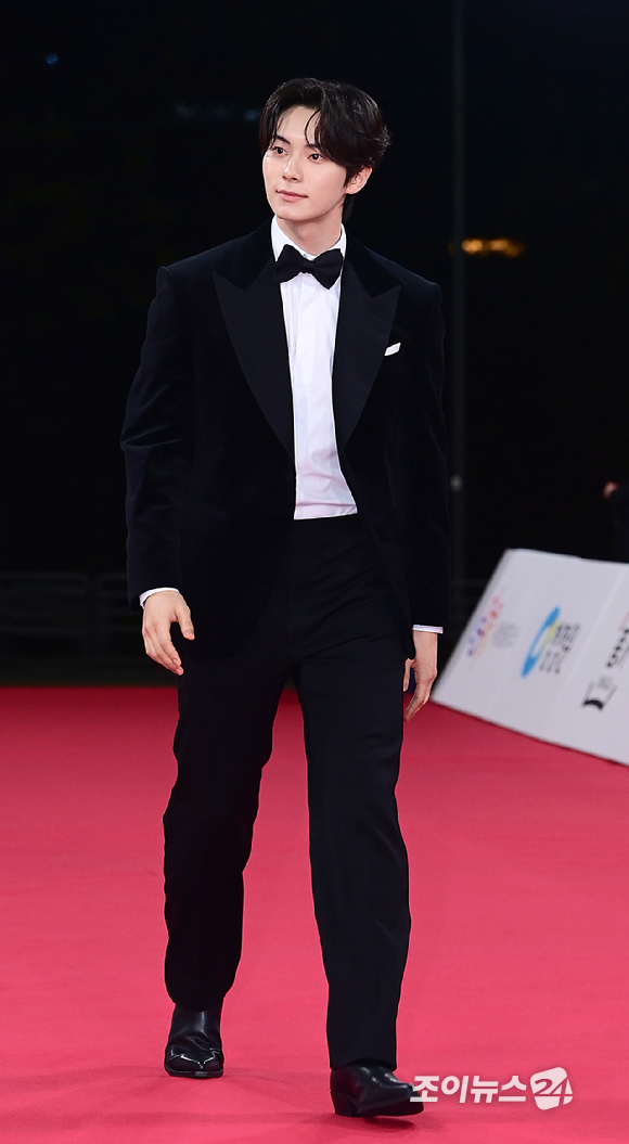 배우 이채민이 19일 오후 서울 영등포구 여의도 KBS홀에서 열린 제46회 청룡영화상 레드카펫 행사에 참석하고 있다. [사진=정소희 기자]