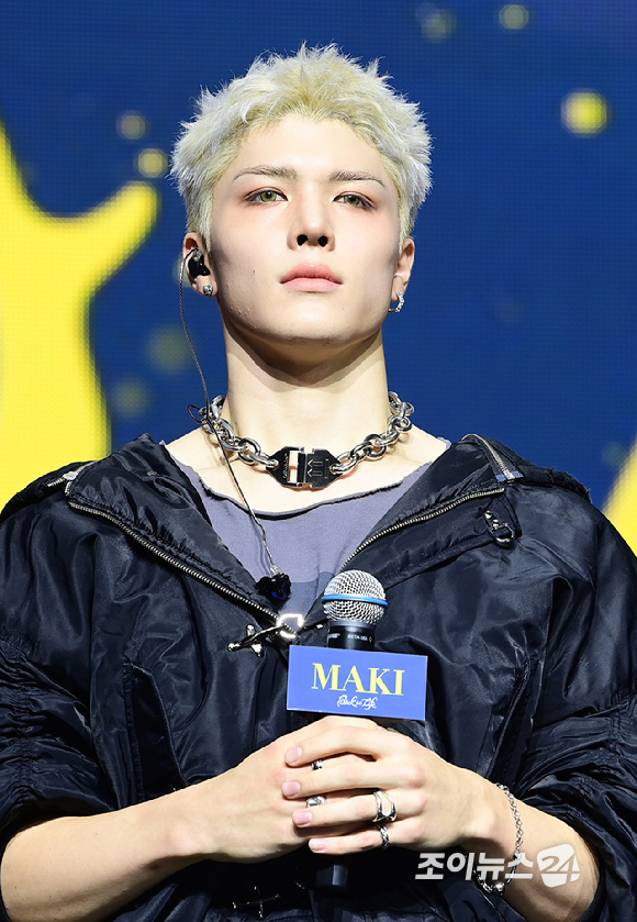 그룹 앤팀 마키가 28일 오후 서울 용산구 한남동 블루스퀘어에서 열린 &TEAM(앤팀) 한국 데뷔 앨범 미니 1집 'Back to Life'(백 투 라이프)발매 기념 쇼케이스에 참석하고 있다. [사진=정소희 기자]