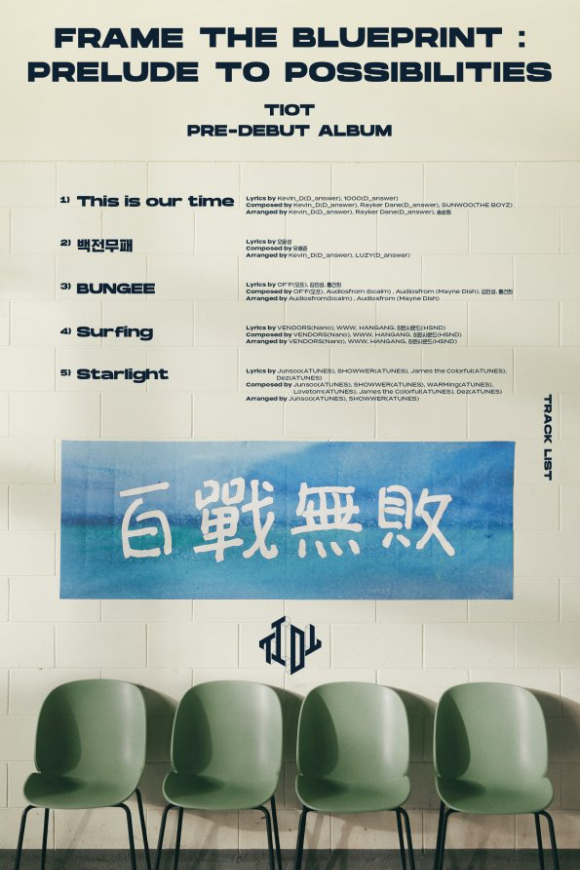 티아이오티 트랙리스트. [사진=레드스타트이엔엠]