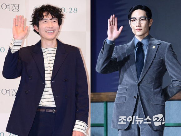 배우 노상현이 저스틴 민을 응원하기 위해 '흐르는 여정' GV에 깜짝 참석했다. [사진=정소희 기자]