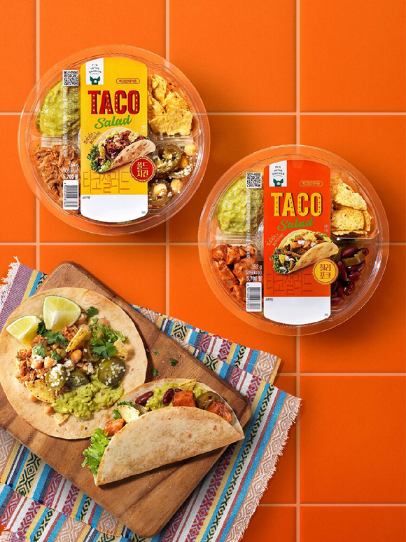 피그인더가든 '타코샐러드' 2종. [사진=SPC삼립 제공]