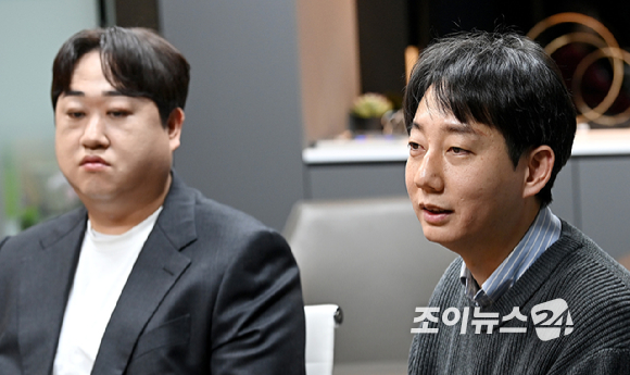 임경구 PD, 김태익 탐정이 29일 서울 마포구 채널A 사옥에서 아이뉴스24와 인터뷰를 하고 있다. [사진=곽영래 기자]