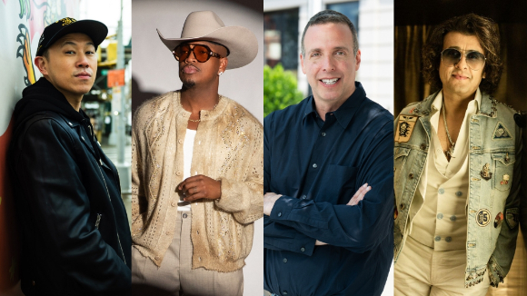 니요(Ne-Yo), 소누 니감(Sonu Nigam), MC 진(MC Jin)이 전(前) 워너 뮤직 그룹 아시아 공동대표 출신 조나단 서빈(Jonathan Serbin)이 퍼시픽 뮤직 그룹(Pacific Music Group, PMG)&rsquo;을 설립했다. [사진=퍼시픽뮤직그룹]