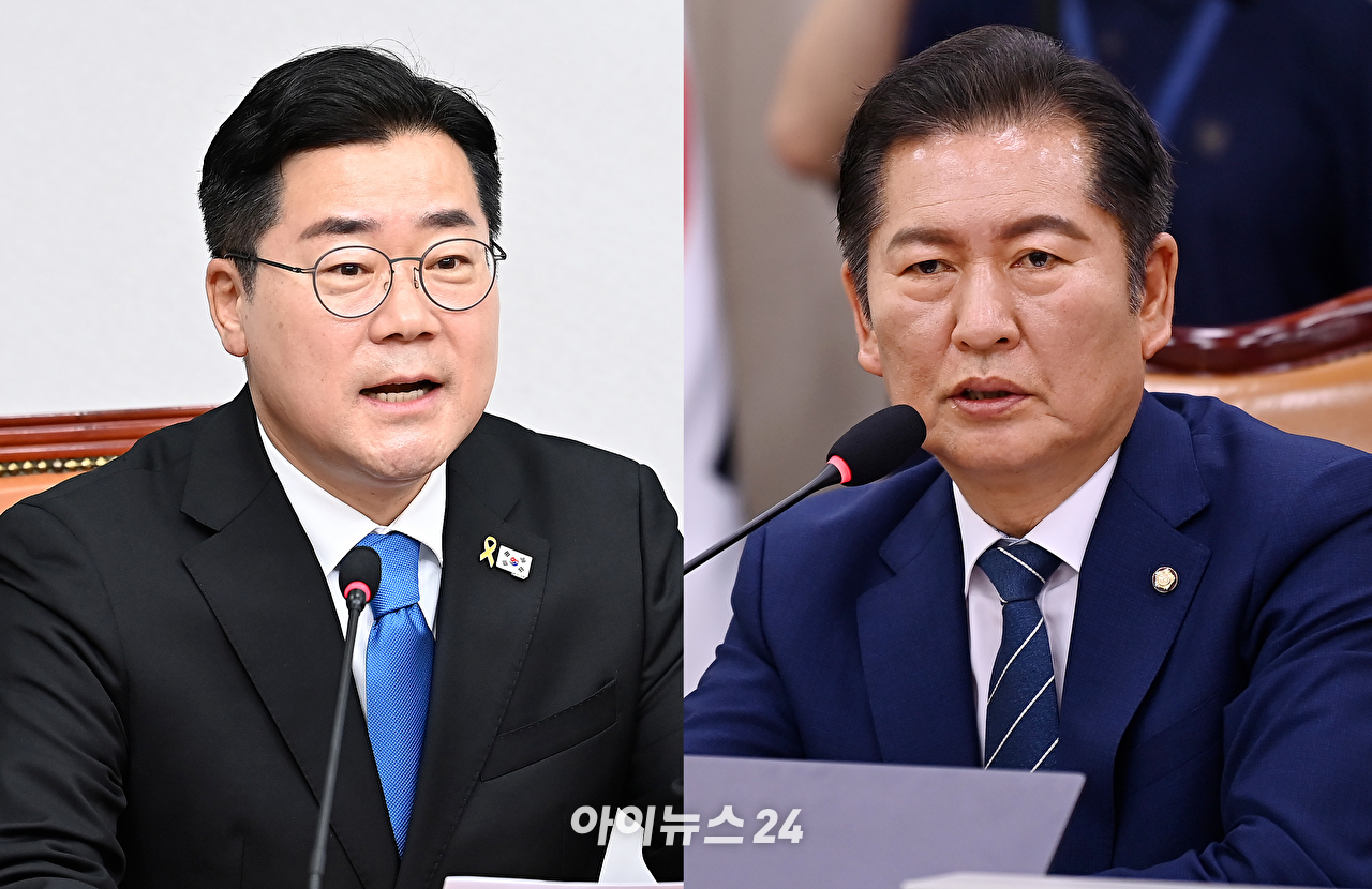16일 국회에서 열린 더불어민주당 전국당원대회준비위원회 1차 회의에서 이춘석 위원장(왼쪽 세번째)이 발언하고 있다. 2025.6.16 [사진=연합뉴스]