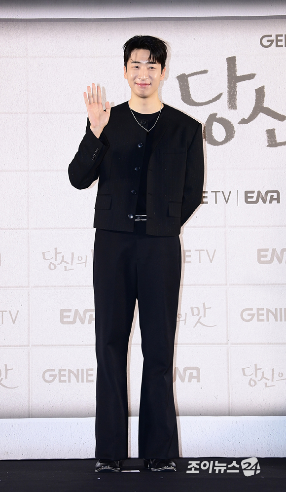 배우 유수빈이 8일 오후 서울 마포구 상암동 스탠포드 호텔에서 진행된 지니 TV 오리지널 '당신의 맛' 제작발표회에 참석하고 있다. [사진=정소희 기자]