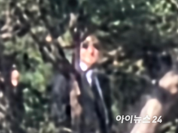 고 이건희 회장 선영 찾은 이재용 회장 [사진=권서아 기자]