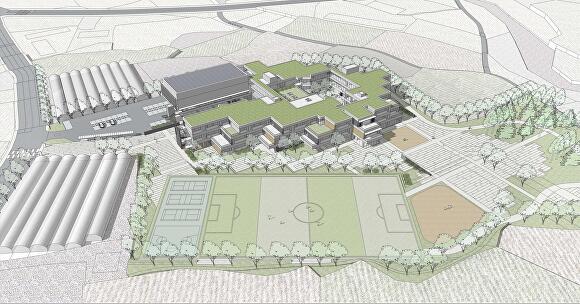  (가칭)서부중학교 건축 설계공모 당선작 이미지 [사진=제주특별자치도교육청]