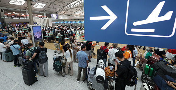 4일 인천국제공항 제1여객터미널 출국장이 여행객들로 북적이고 있다. 2024.08.04. [사진=뉴시스]