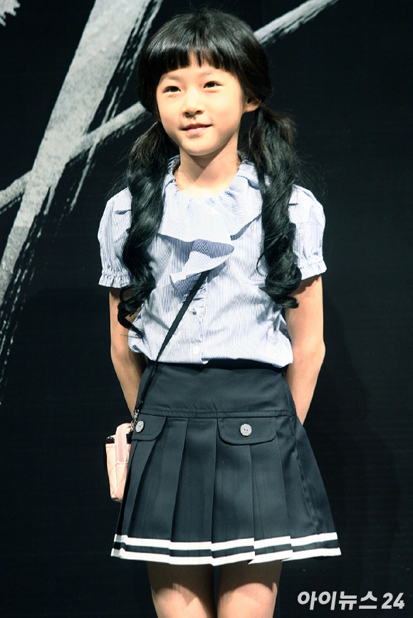 지난 2010년 7월 8일 오전 서울 압구정 CGV에서 영화 '아저씨'(감독 이정범)의 제작보고회에 참여한 故 김새론. [사진=아이뉴스24 포토DB]