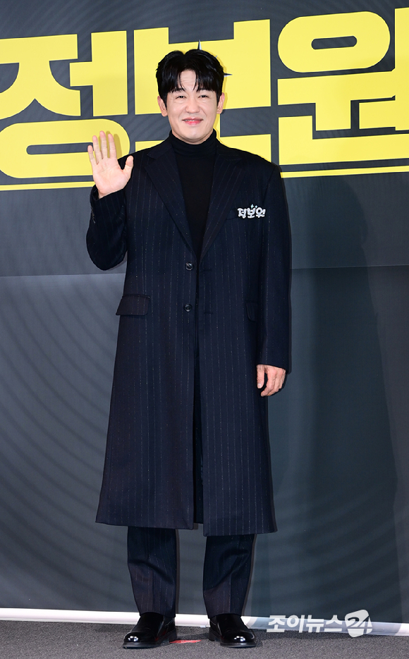 배우 허성태가 20일 오후 서울 CGV 용산아이파크몰에서 열린 영화 '정보원'(감독 김석) 언론시사회에 참석하고 있다. [사진=정소희 기자]