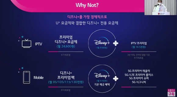 LG유플러스 디즈니 플러스 제휴 요금제  [사진=LG유플러스 ]