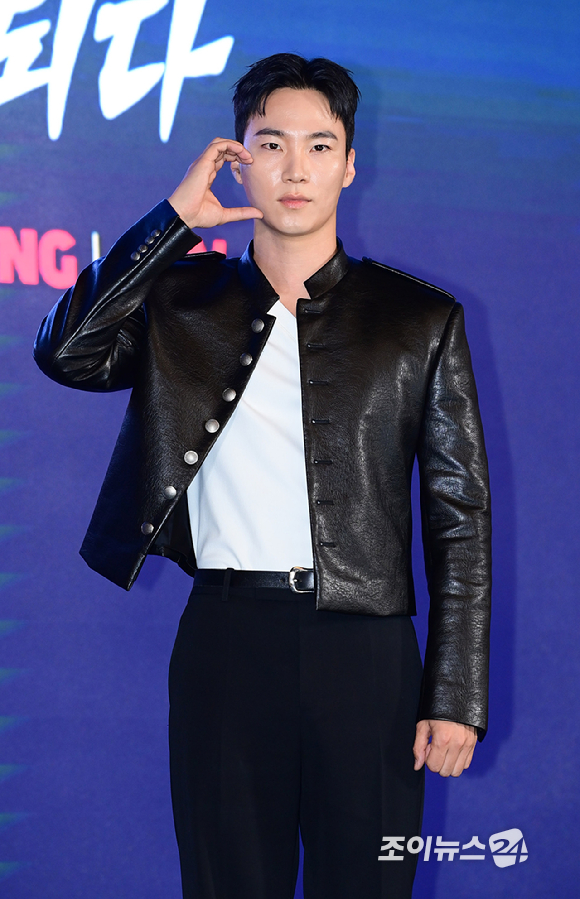 배우 이홍내가 6일 오후 서울 광진구 풀만 앰배서더 서울 이스트폴에서 열린 티빙 오리지널 '취사병 전설이 되다' 제작발표회에 참석하고 있다. [사진=정소희 기자]