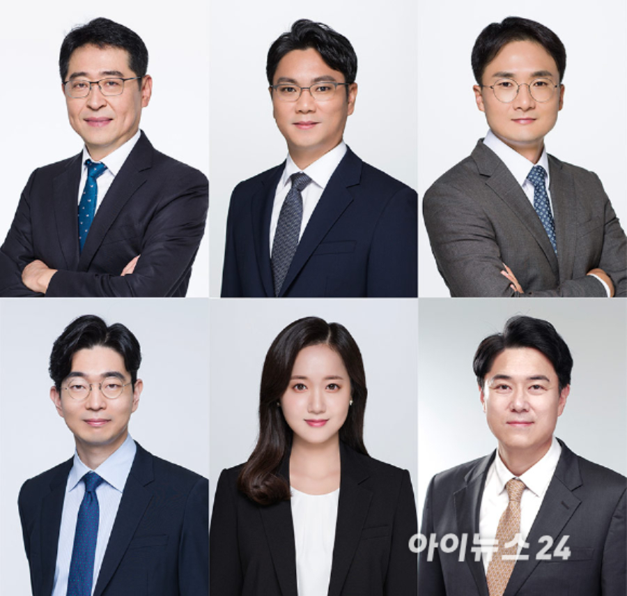 좌측부터 시계방향으로 센터장 장경수, 김탁환, 이승현 변호사, 김중환 수석전문위원, 최혜빈, 황인용 변호사 [사진=법무법인(유) 세종. DB 및 재판매 금지]
