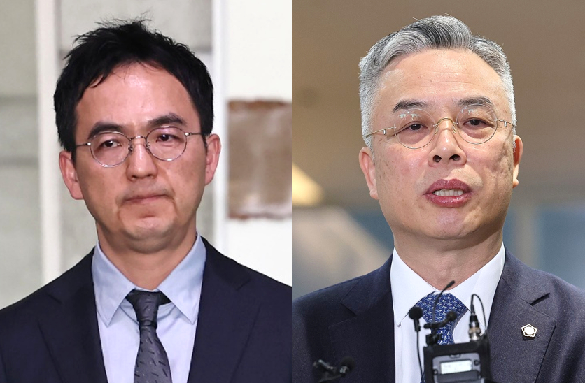 구자현 검찰총장 직무대행(왼쪽), 권창영 2차 종합특검 특별검사 [사진=연합뉴스]