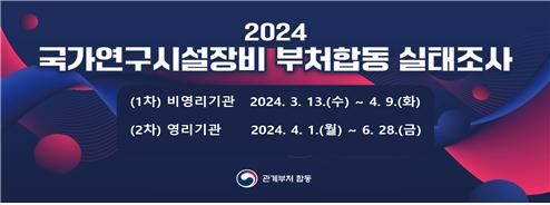 2024년도 국가연구시설장비 부처합동 실태조사 추진계획(안) [사진=과기정통부]