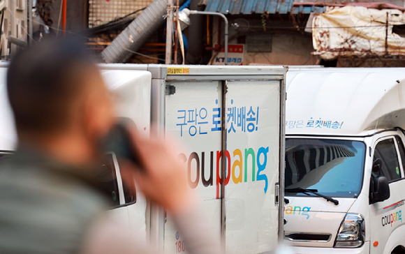 서울 시내 쿠팡 차량 차고지 모습. [사진=연합뉴스]